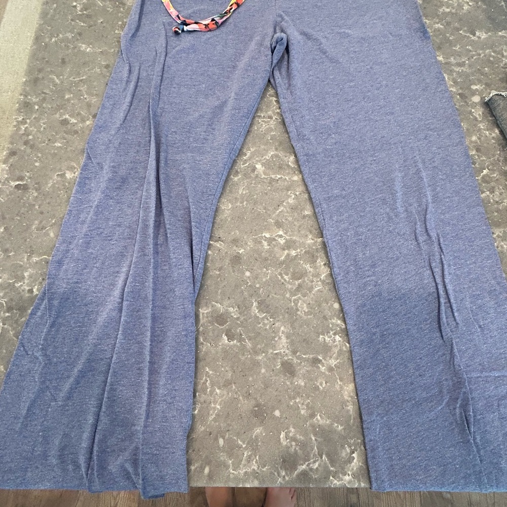 PINK Victoria's Secret Blue Wide Leg Pants